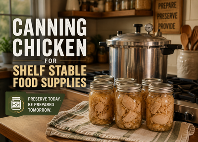 Canning Chicken for Shelf Stable Food Supplies
